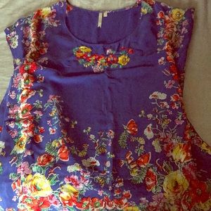 Beautiful silk floral top